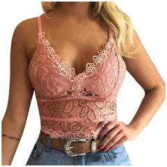 Uwodzicielski Koronkowy Braletka Crop Top
