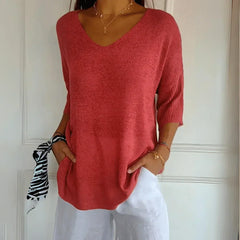 Luźny Elegancki Top
