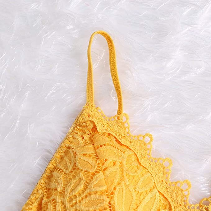 Uwodzicielski Koronkowy Braletka Crop Top