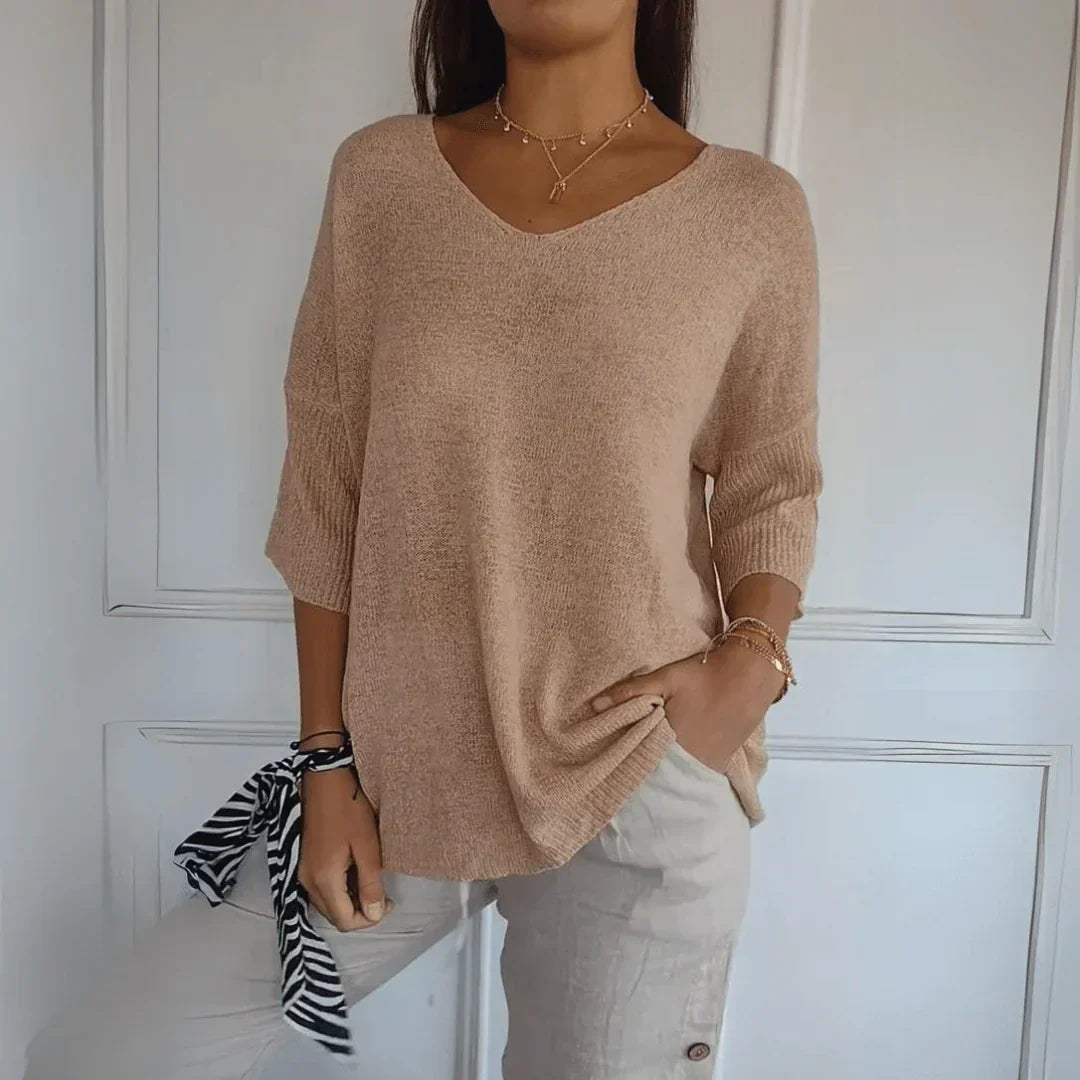 Luźny Elegancki Top