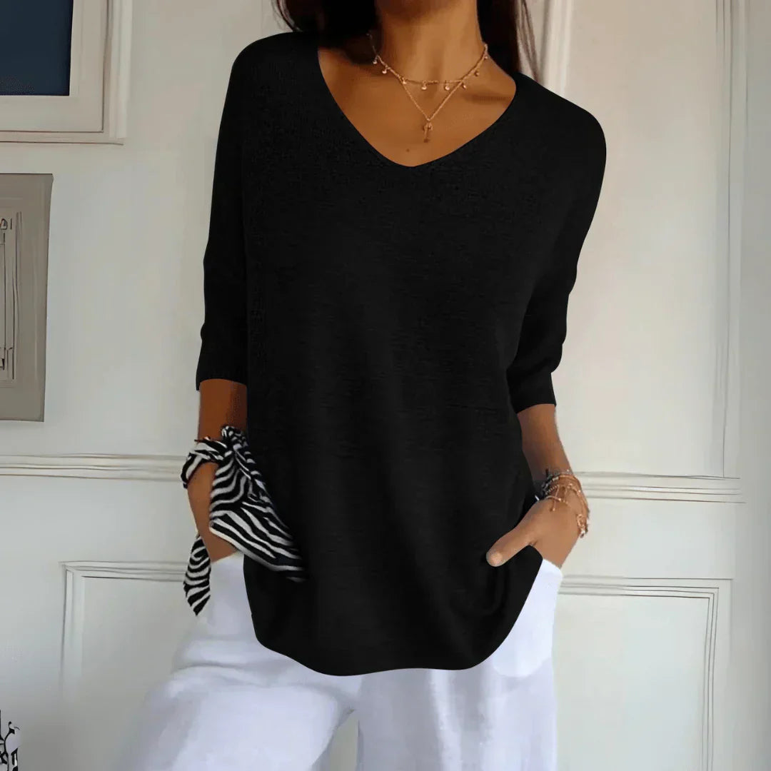 Luźny Elegancki Top