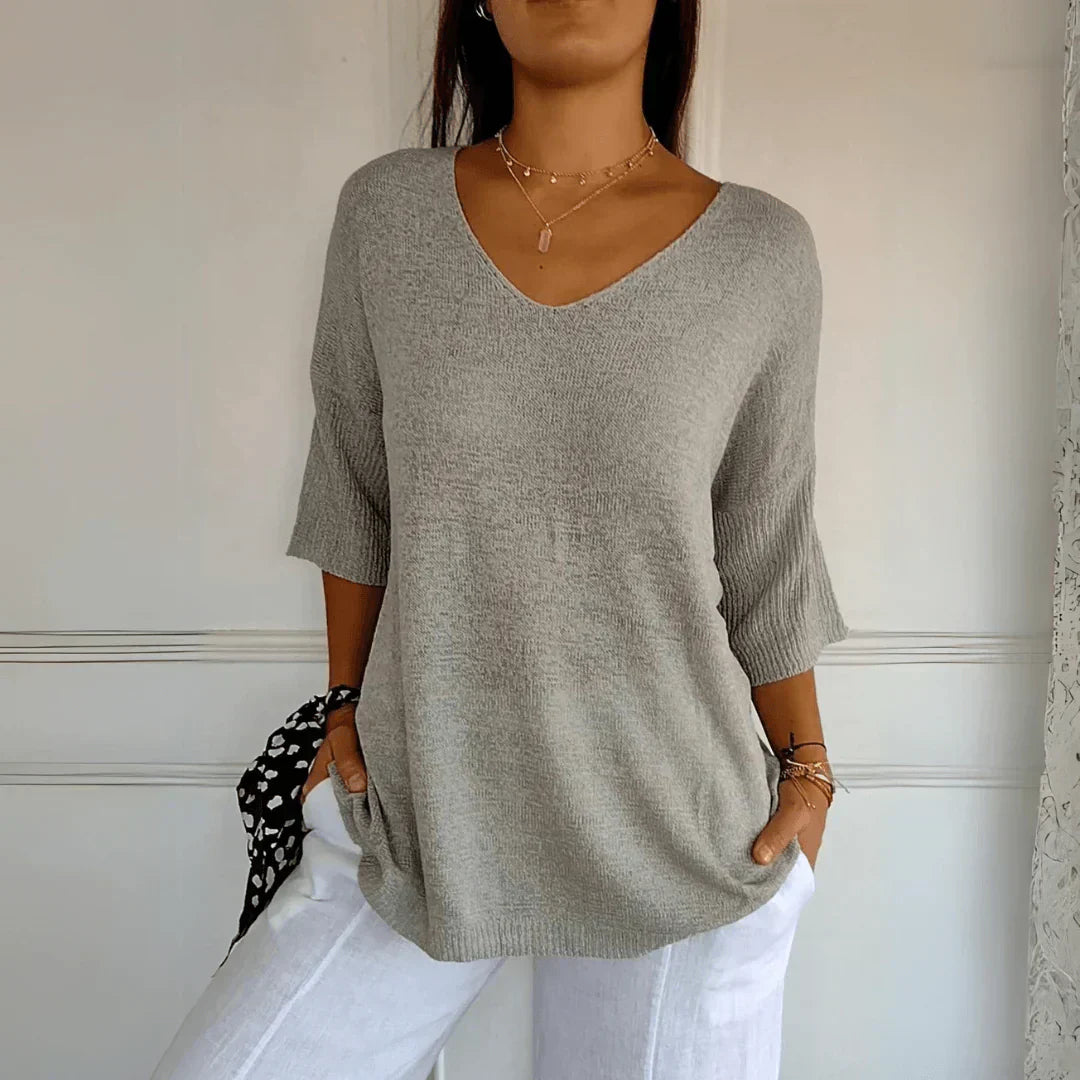 Luźny Elegancki Top
