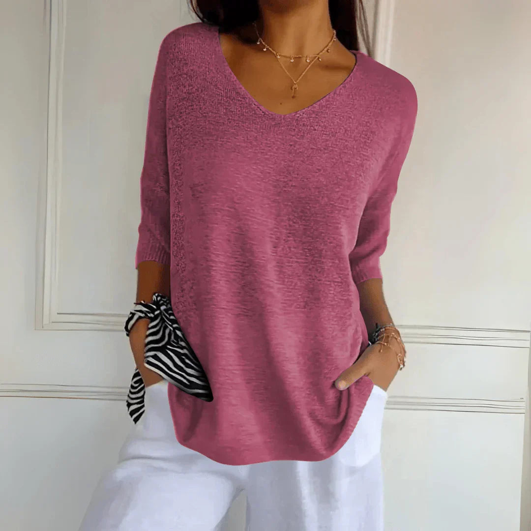 Luźny Elegancki Top