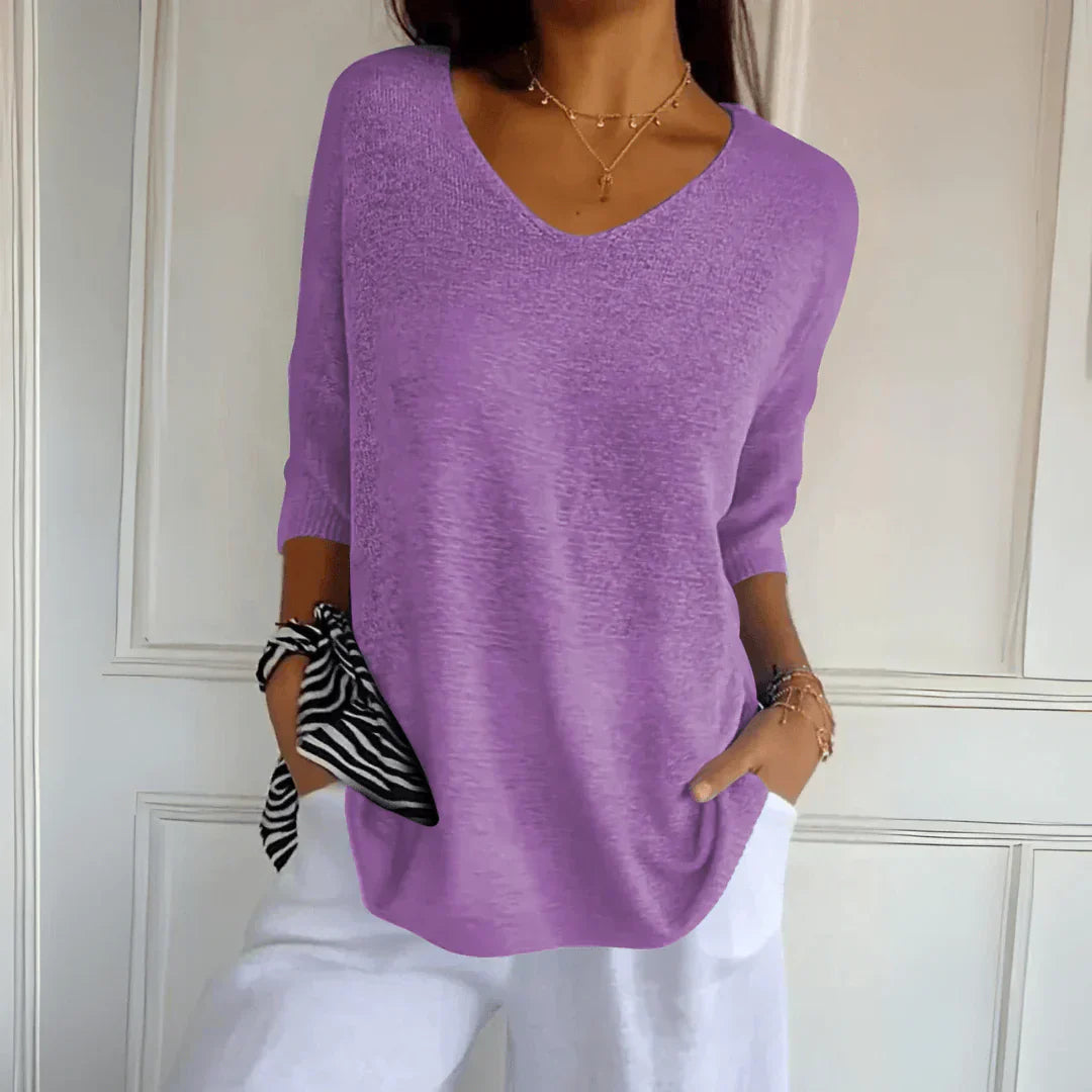 Luźny Elegancki Top
